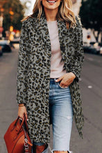 Load image into Gallery viewer, Leopard Print Lapel Coat
